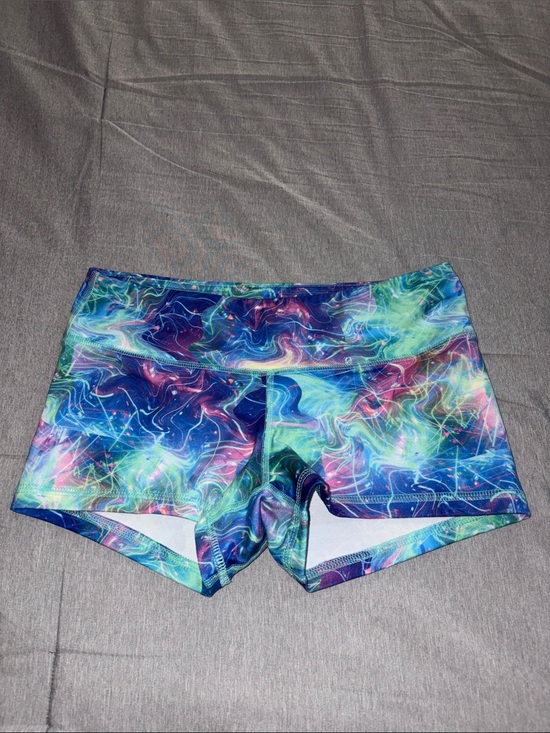 Fleo Pants - Fleo Galaxy Print Women's Performance Shorts - Multicolor